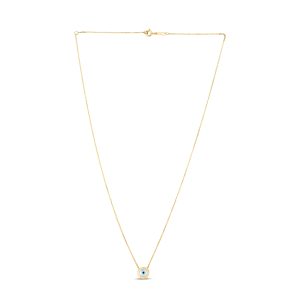 14K MOP Evil Eye Necklace