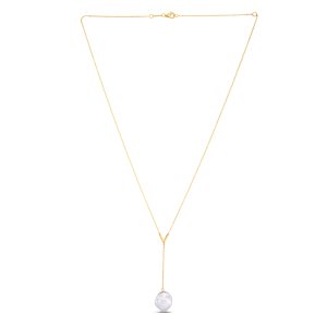 14K Tesoro Pearl Lariat Necklace