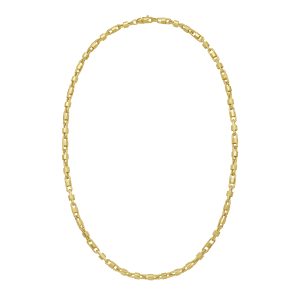 14K Gold Square Byzantine Necklace