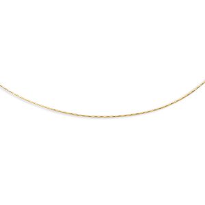 14K Gold 1.1mm Round Omega with Screw Back Lock