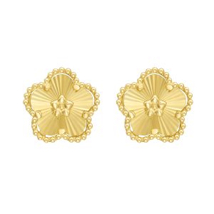 14K Gold Daisy Earrings