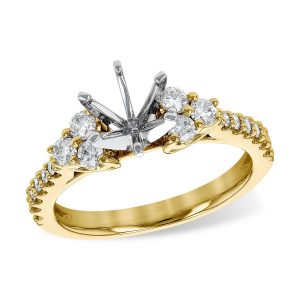 14KT Gold Semi-Mount Engagement Ring