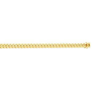 14K Gold 8.5" 7.1mm Classic Miami Cuban