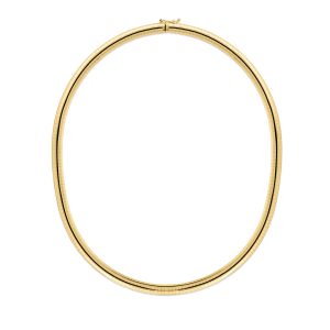 14K Gold 7" 6mm Classic Omega