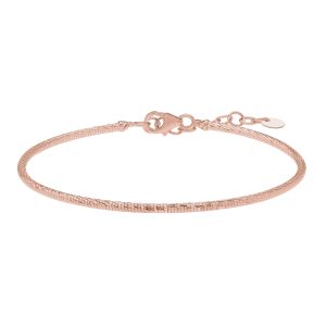 14K Diamond Cut Stack Bangle