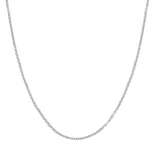 Platinum 2.3mm Oval Cable Chain