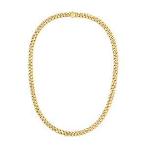 14K Gold 8mm Lite Miami Cuban