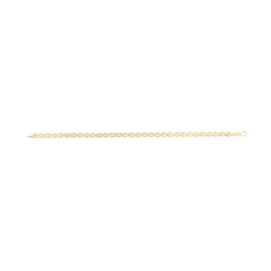 14K Gold Oval Link Bracelet
