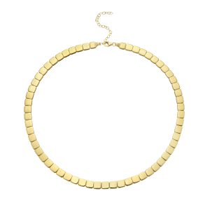 14K Gold Cube Bracelet