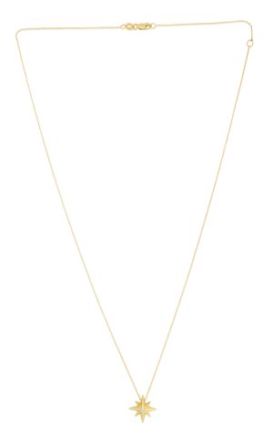 14K Gold Diamond North Star Necklace