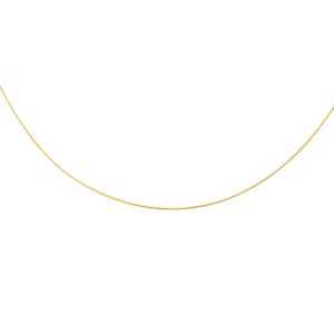 14K Gold 1mm Round Omega with Screw Back Lock
