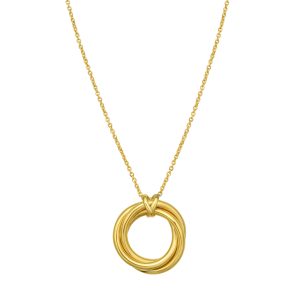 14K Interlocking Large Trinity Necklace