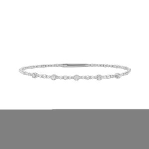 14K .15ct Diamond Beaded Bracelet