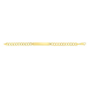 10K Gold 8.3mm Curb ID Bracelet
