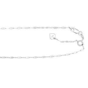 Silver 2.3mm Adjustable Mirror Chain