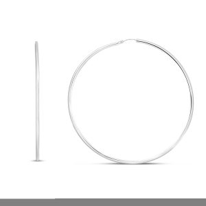 Silver 63mm Endless Hoops