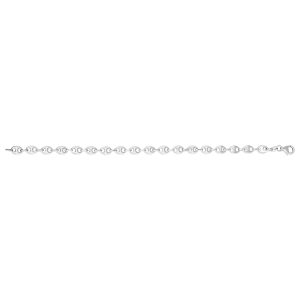 Silver 3.7mm Puffed Mariner Chain