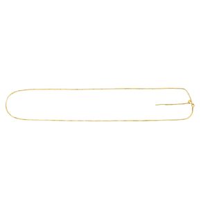 14K Gold .95mm Endless Adjustable Concave Box Chain