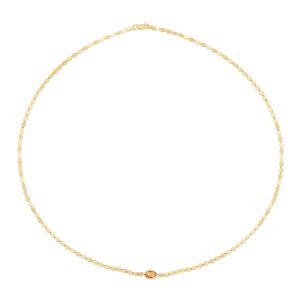 14K Citrine Mirrored Chain Bracelet