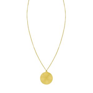 14K Radiating Circle Necklace
