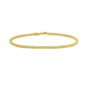 14K 2.7mm Sparkle Spring Chain