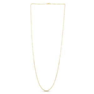 14K Gold 1.9mm Diamond Cut Cable Chain