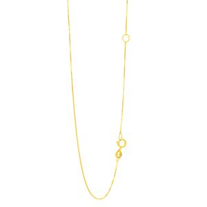 14K Gold .6mm Extendable Chain