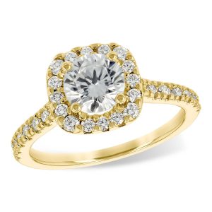 14KT Gold Semi-Mount Engagement Ring