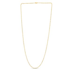 14K 2mm Moon Chain