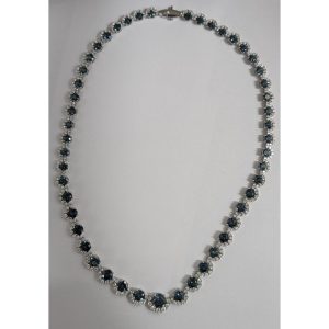 Platinum Montana Sapphire/Diamond Neckpiece