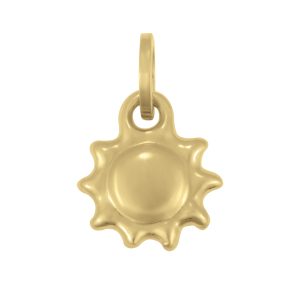 14K Sun Charm