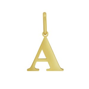 14K Gold Initial A Charm