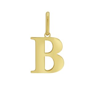14K Gold Initial B Charm