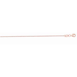 14K Gold 1.1mm Diamond Cut Cable Chain