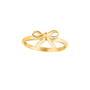 14K Gold Bow Ring