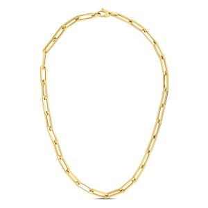 14K Gold 6.1mm Paperclip Chain