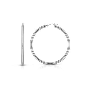 14K Gold 3x20mm Hoops