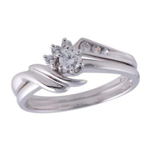 14KT Gold Two-Piece Wedding Set