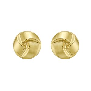 14K Large Fancy Knot Studs
