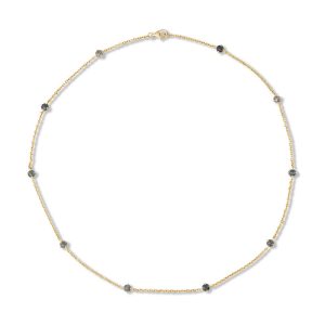 14K Yellow Gold Montana Sapphire Neckpiece