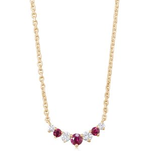 14K Yellow Gold Ruby/Diamond Neckpiece