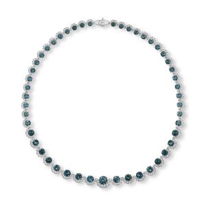 Platinum Montana Sapphire/Diamond Neckpiece