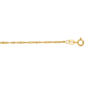 10K Gold 1.5mm Singapore Chain
