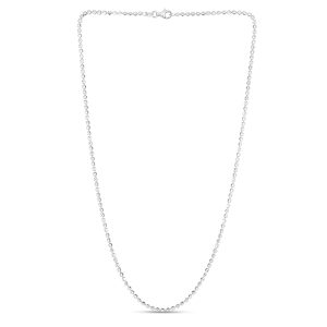 Sterling Silver 2.5mm Moon-cut Bead Chain