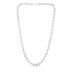 Sterling Silver 6mm Moon-cut Bead Chain