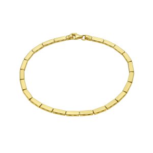 14K Yellow Brick Bracelet