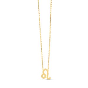 14K Gold Leo Necklace