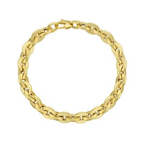 14K Mirror Rolo Link Chain