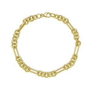 14K Five & One Paperclip Link Chain