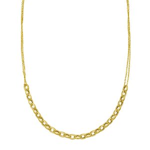 14K Adjustable Rolo Link Necklace